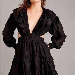 Magali Pascal Ruffled Cutout Dress